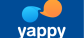Yappy logo bg blue